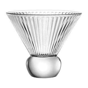 日式三角马天尼杯矮脚玻璃杯特调果汁饮品咖啡杯调酒香槟鸡尾酒杯