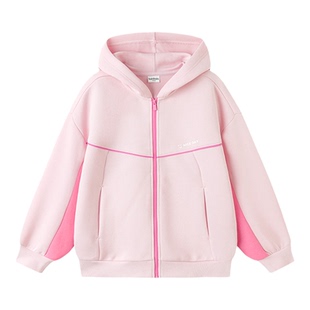 巴拉巴拉女童外套早春儿童连帽卫衣大童2026新款春装宝宝休闲上衣
