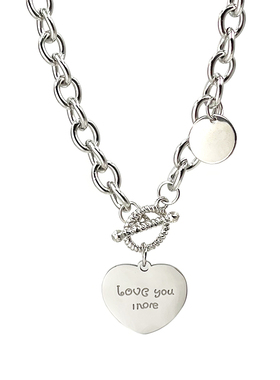 crivla钛钢短款爱心女ins项链