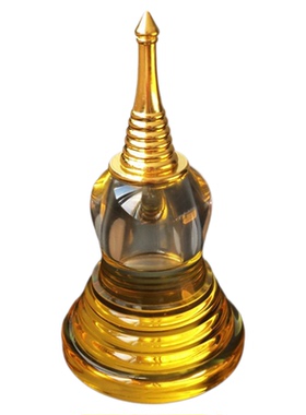 水晶舍利塔供塔小号菩提塔装藏经文舍利甘露丸装藏用品佛堂摆件