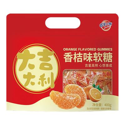 蜡笔小新400g香桔味果汁软糖