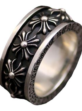 全新升级925纯银潮流旋转戒指