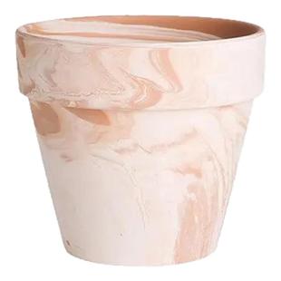 网红玛奇朵陶土盆素烧陶瓷多肉透气蝴蝶兰白陶盆兰花盆不烂根带托