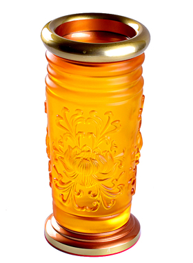 香桶香筒玻璃装香放香莲花仿琉璃