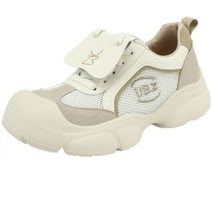 UBZ 厚底老爹鞋女2026年春季新款网面透气运动轻便休闲小白登山鞋