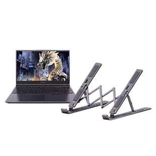 笔记本电脑支架托架桌面加增高散热器折叠便携式支撑悬空立式调节铝合金架子平板手提升降散热架底座办公专用