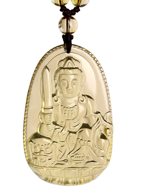 天然黄水晶本命佛吊坠十二生肖