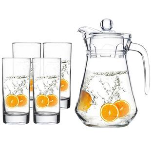 乐美雅玻璃冷水壶家用耐热高温泡茶壶凉白开水杯鸭嘴壶扎壶大容量