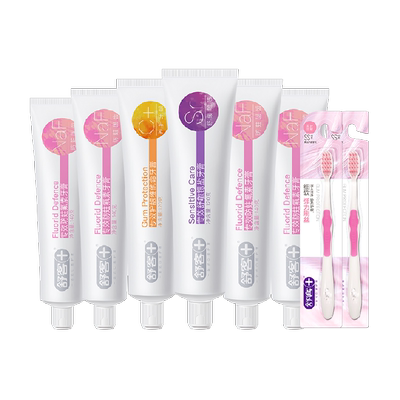 舒客防蛀固齿去渍6支装牙膏