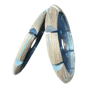 V型切割片加厚金刚石锯片石材混凝土地坪开槽铲片角磨机斜边磨片