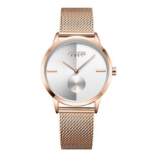 聚利时手表女款2025新款时尚潮流防水石英表学生中性小秒针腕表