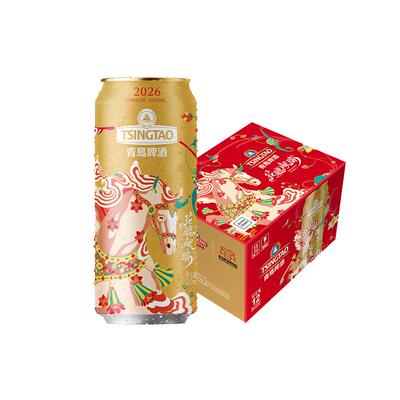 青岛啤酒生肖马年1903500ml*12罐