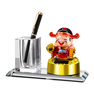 笔筒笔筒名片盒摆件加厚工艺精湛