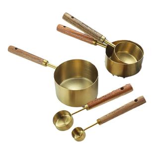 不锈钢量勺套装咖啡勺厨房刻度量杯克数勺定量勺烘焙计量勺果粉勺