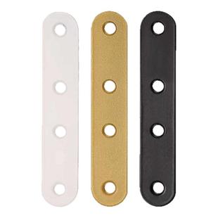 铁片白黑金一字直片180直码连接件角码固定桌椅子床加固平三角紧