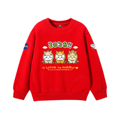 NASA联名吉伊卡哇马年圆领卫衣