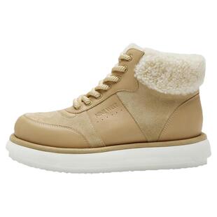 Nine West/玖熙厚底雪地靴女冬季加绒加厚保暖短靴内增高马丁靴