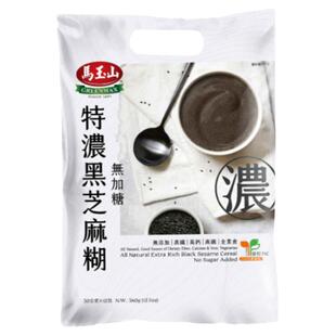 中国台湾家乐福采购马玉山 特浓黑芝麻糊 无添加糖代餐30g*12小包