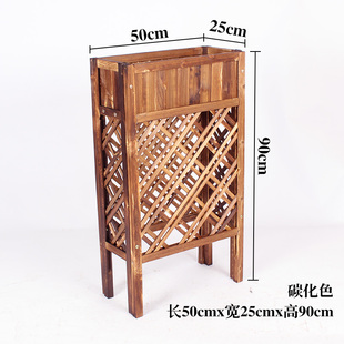 餐厅隔断花架防腐木客厅户外花槽装 饰围栏室外庭院实木栅栏花箱