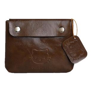 kt猫油蜡皮零钱包便携小巧轻薄小钱包仿牛皮银行卡套硬币证件收纳