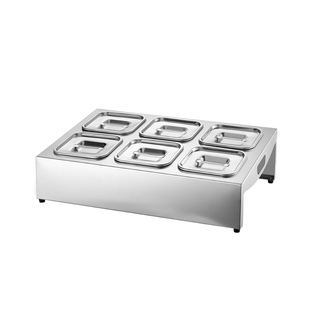 不锈钢调味罐料台火锅自助餐厅304调料盒商用配料箱冰粉奶茶料架