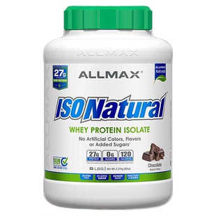 Allmax无糖ISO分离乳清蛋白粉5磅蛋白质粉健肌粉瘦人运动无糖whey
