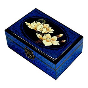 平遥推光漆器首饰盒结婚礼物木质中国风梳妆盒中式古高档复古带锁