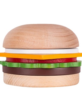 木质地汉堡造型奇趣摆件