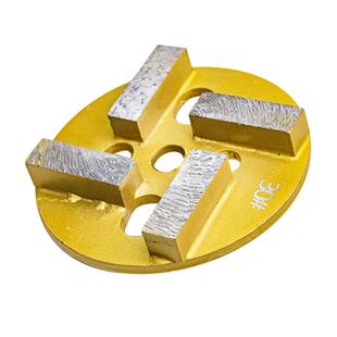 百里挑一金刚石地坪机打磨片混凝土面抛光加厚铁头环氧5孔盘 磨块