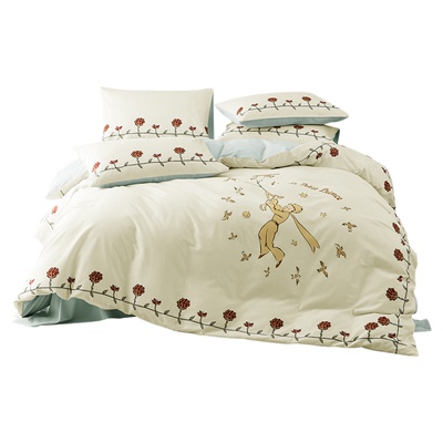 60支纯棉四件套长绒棉新款小王子