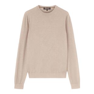 LoroPiana/诺悠翩雅男士针织衫羊绒丝线平纹宽松剪裁精致轮廓新款