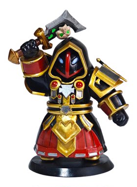 魔兽Q版手办战士骑士牧师