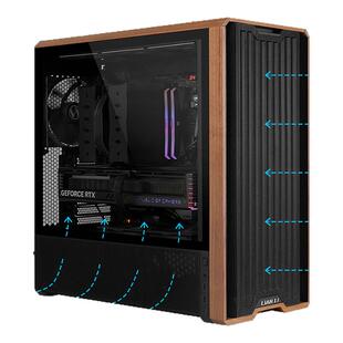 国补3%+12期免息】lianli联力旗舰店DIY兼容机台式电脑14700KF/9800X3D/5080电竞游戏整机组装机217木纹主机