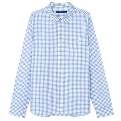 NAUTICA/诺帝卡纯棉格子衬衫