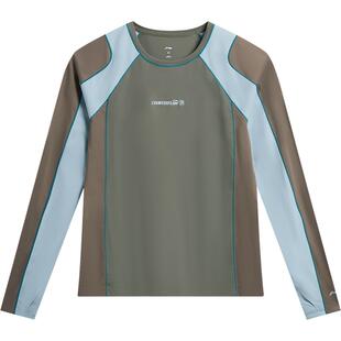 李宁户外CF溯|长袖T恤女士圆领上衣运动衣针织休闲时尚运动服