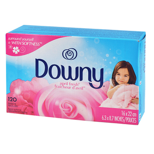 美国Downy当妮烘干机衣物柔顺纸剂香衣纸香水纸柔顺纸APRIL