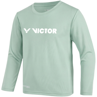 victor胜利羽毛球服儿童长袖吸湿排汗透气易干正品威克多T-67100