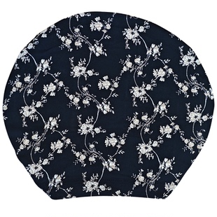 夏季休闲薄款印花包头帽防尘头巾帽遮白发透气帽子女士松紧带帽子