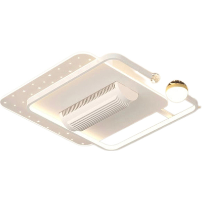 无叶风扇灯2025新款客厅灯具套餐简约现代吸顶灯餐厅灯卧室风扇灯