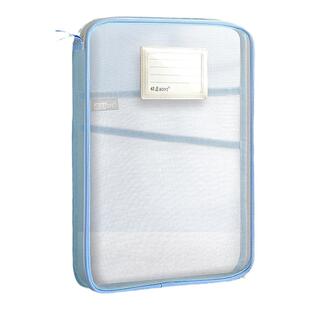 加厚科目A4学生分类多层网纱文件袋透明试卷大容量书本作业收纳袋