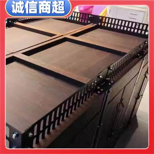 胖东来超市铁护栏水果护栏生鲜挡板蔬菜护边货架黑色隔断金属围栏