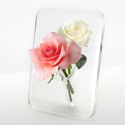 相框轻奢风创意透明亚克力花瓶