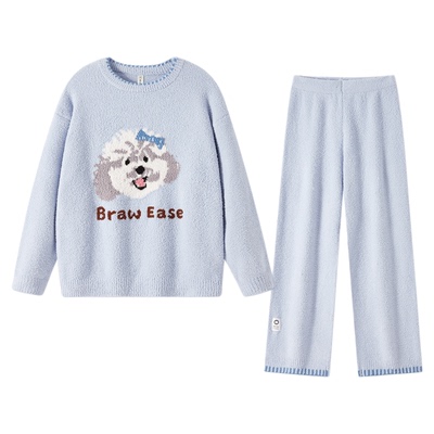 BE半边绒女睡衣冬狗狗新品加厚
