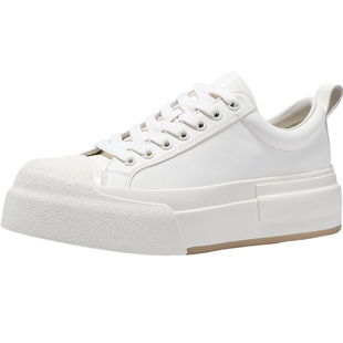 BellaLily春款学院风百搭小白鞋女简约休闲板鞋厚底增高鞋子