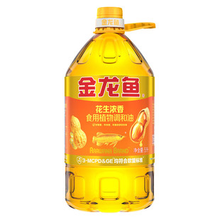 金龙鱼 食用油 花生浓香型浸出 食用植物调和油5L