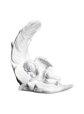 复古羽毛天使雕塑客厅装饰摆件