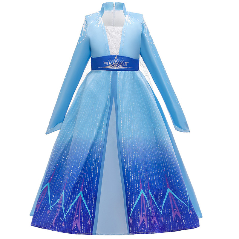 儿童冰雪安娜公主演出服cosplay
