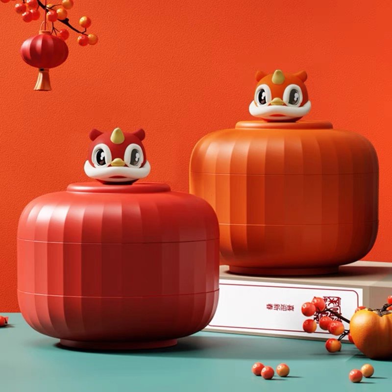 2023糖果盒家用客厅茶几收纳零食盘密封过年坚果摆放水果干果盘