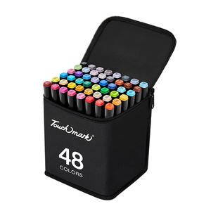 touchmark马克笔小学生美术专用画笔双头速干24色36色48色软头丙烯水彩笔儿童初中生动漫涂鸦手绘油性彩色笔