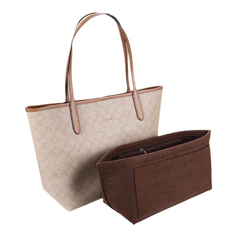 适用coach蔻驰马车托特包内胆包city33 30内衬收纳包撑包中包内袋